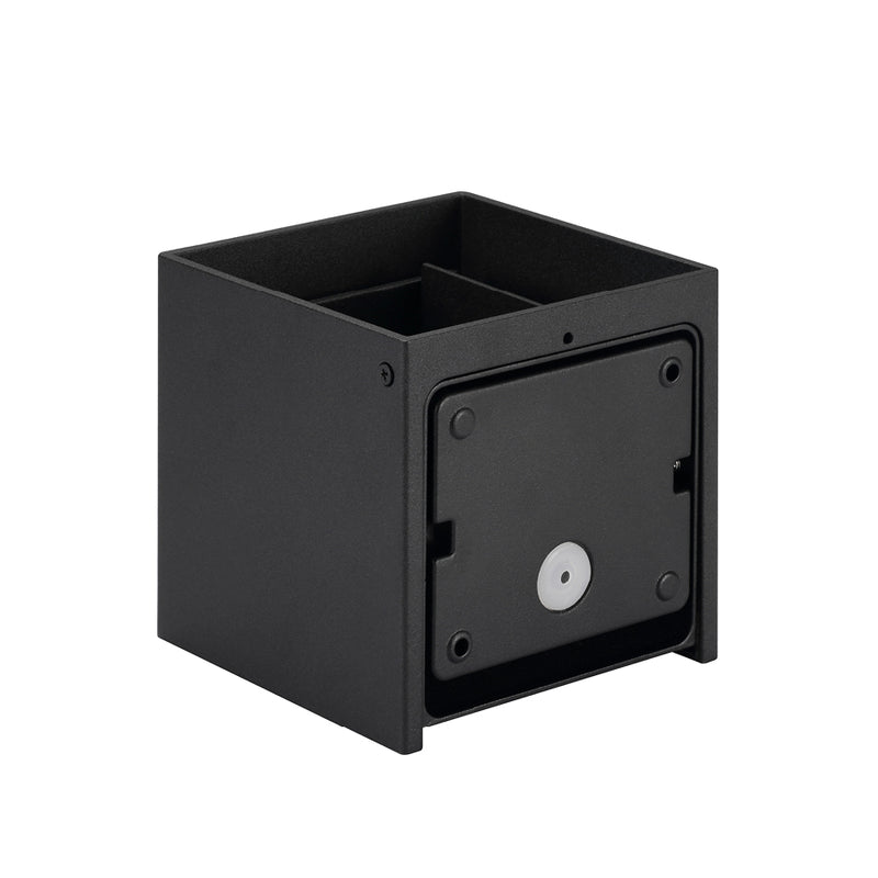 5,8W, 2x140lm Wall Cube IP54, Musta ja Valkoinen LED seinävalaisin Sylvania