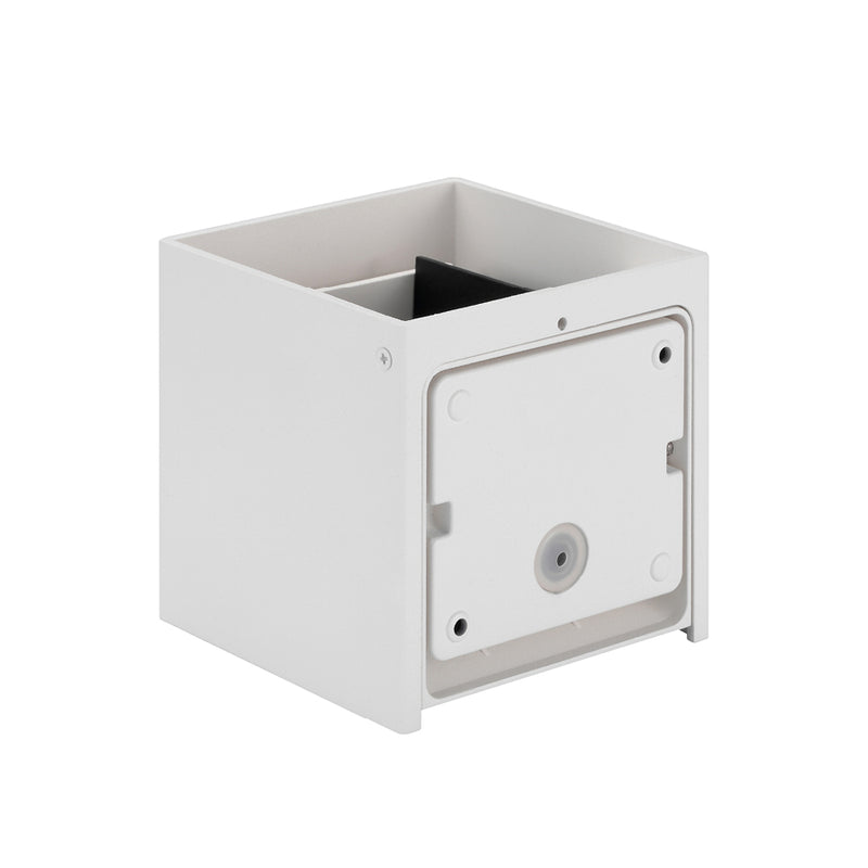 5,8W, 2x140lm Wall Cube IP54, Musta ja Valkoinen LED seinävalaisin Sylvania