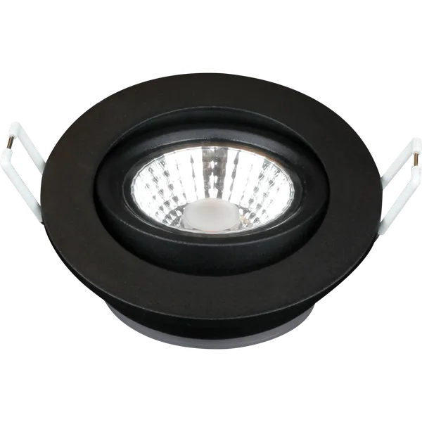 6W, 427lm, Halux Slim Downlight, Dim to Warm, 2100-2700K, IP44, IK04, 31x85mm, Black LED Downlight Thorgeon