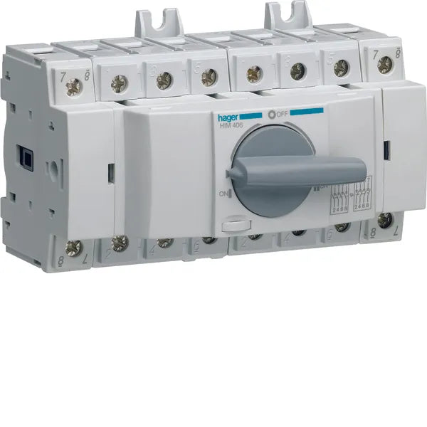 Hager HIM406 – Modular Change-Over Switch 4×63 A