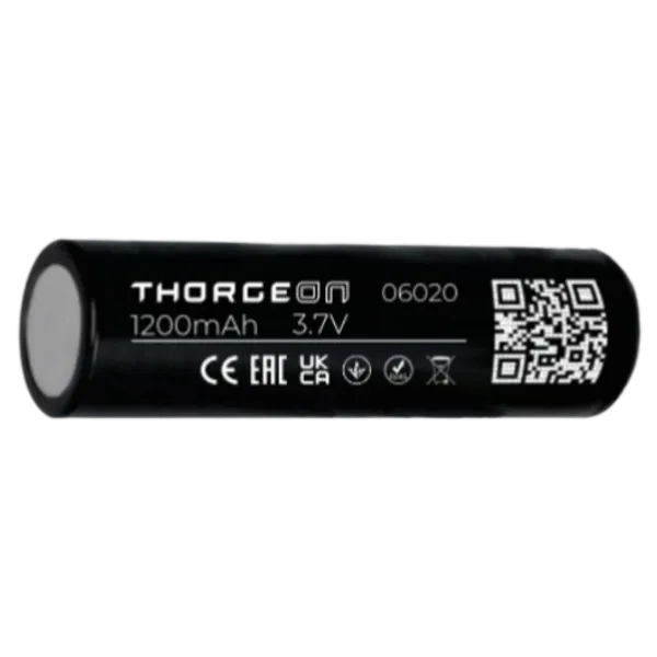 Rechargeable 1200mAh 3.7V Li-ion 18650 battery Thorgeon