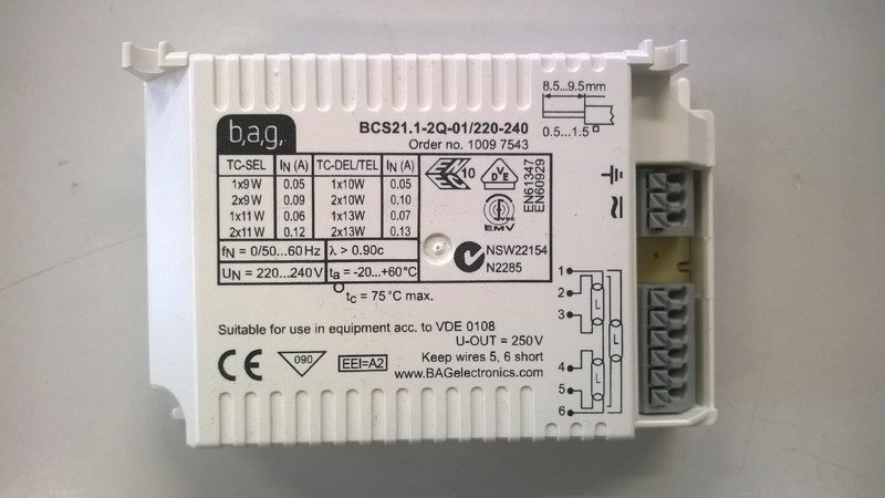 BSC21.1-2Q-01/220-240 Elektroninen liitäntälaite BAG