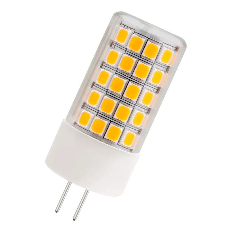 4.3W, 24-42V AC/DC, 580lm, GY6.35, 2700K, 18x47mm, LED lamppu