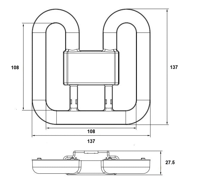 8W, 1000lm, LED TC-DDEL EM/AC, GR10q 4Pin, 3500K, 27x137mm, LED Perhoslamppu