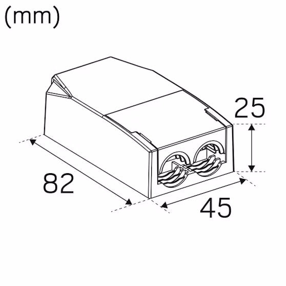 6W, 405lm, Optic Quick Iso 6 pcs, IP44, 3000K, 41x95mm, LED Alasvalosarja Hidealite