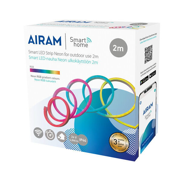 4,8W/m, SmartLED Strip Neon, 24V, IP44, LED Älyvalonauha Airam