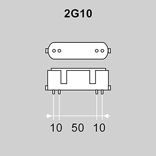 24W, 1500lm, 2G10 4P, 88x145mm, Pistokantalamppu