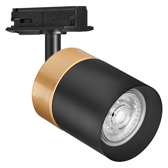 Tracklight Spot Cylinder Gold GU10, kohdevalaisinrunko kiskoon LEDVANCE