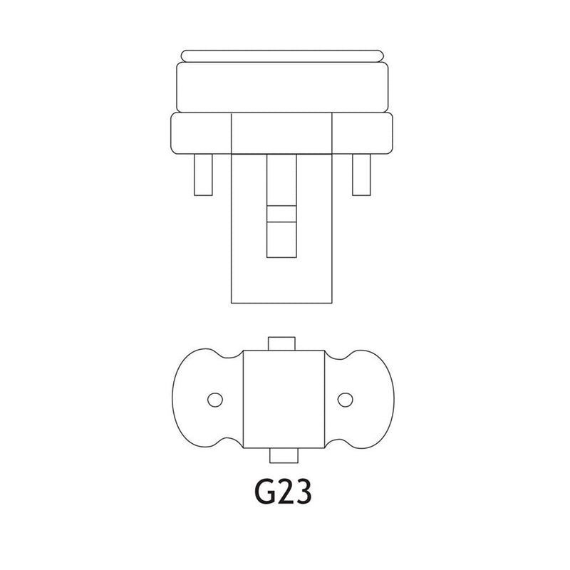 11W, 900lm, G23 2P, 24.5x235mm, Socket lamp