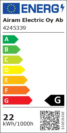 22W, 1600lm Gaia Slim R IP20, 2700K/6500K, 400mm, Himmennettävä LED Plafondi Airam