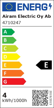4W, 470lm, Otso, E27, 4000K, 60x108mm, Led lamppu Airam