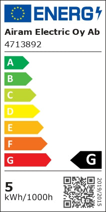 4.9W, 1800K-3000K, SmartHome, E27, ST64, 350lm, 64x142mm, WiFi-Älylamppu Airam