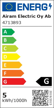 4.9W, 1800K-3000K, SmartHome, E27, G95, 350lm, 95x140mm, WiFi-Älylamppu Airam
