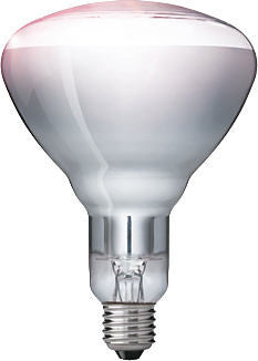 230-250V, 250W, Infrared BR125, E27, 125x173mm, Lämpölamppu kirkas Philips
