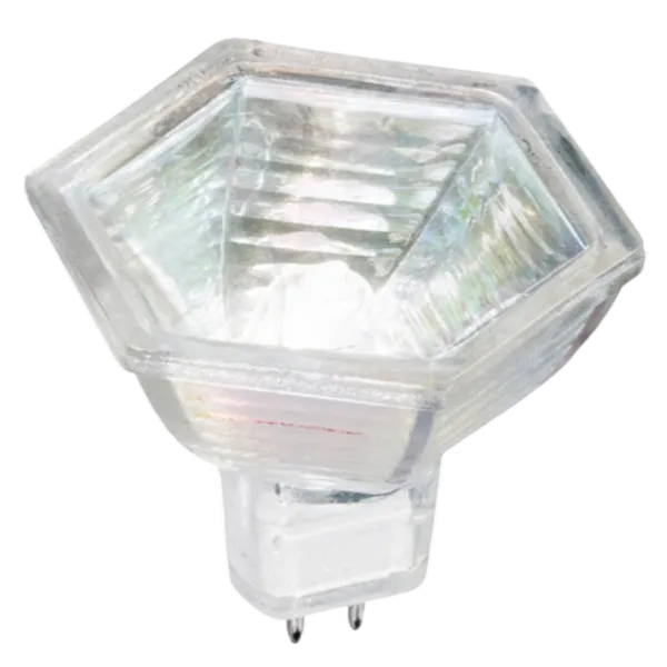 20W, 206lm, MR16 60 °, GU5.3, 3000K, Hexagon Halogeenikohdelamppu