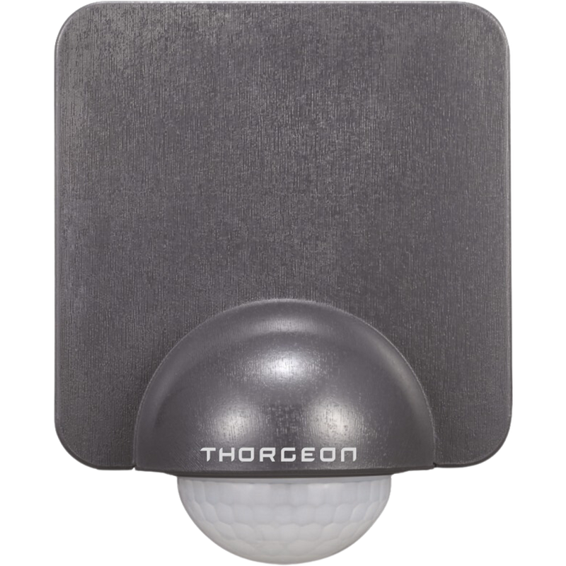 PIR Liiketunnistin 8m MAX 1200W IP54 Antrasiitti THORGEON