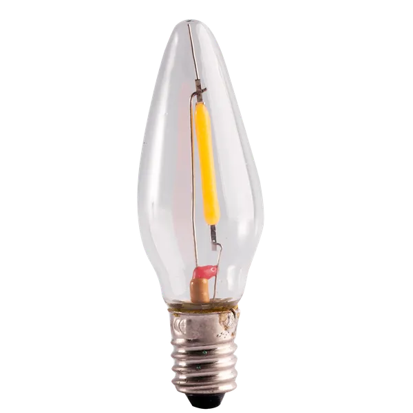 0.2W, 12lm, Bulb Clear, E10, 2100K, 13x46mm, LED lamppu Thorgeon