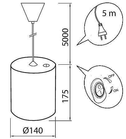 9,5W, 800lm, Fiora, 3500K, IP20, LED Kasvivalaisin Airam