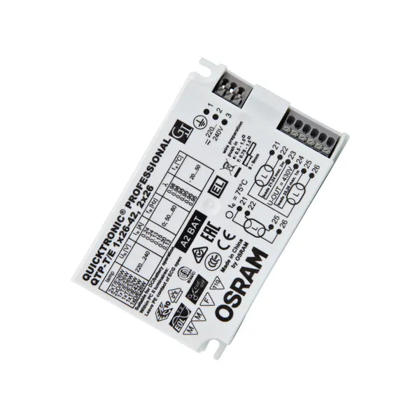 QUICKTRONIC® PROFESSIONAL QTP-T/E 1X26-42/2X26 220-240 Elektroninen liitäntälaite Osram