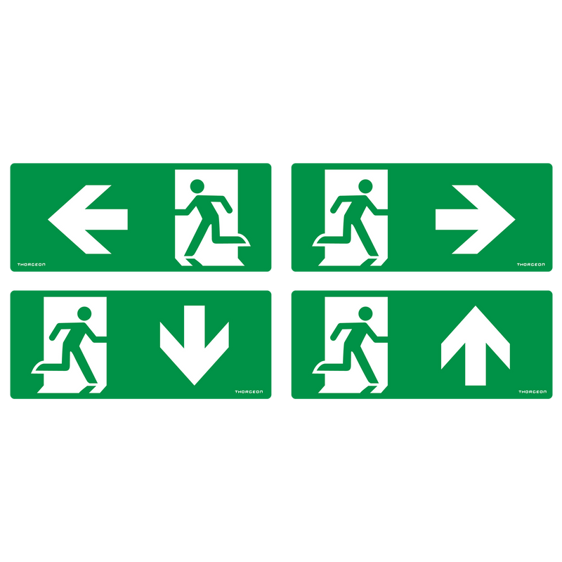 3W, 100lm, Emergency LED IP40, IK05, 3h-akulla, Musta LED Turvavalo THORGEON