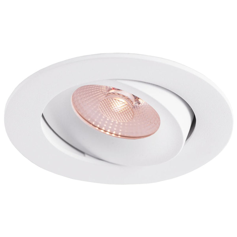 8W, 520lm, LED Downlight DALI, Dim to Warm, IP44, 83mm, White LED Downlight THORGEON