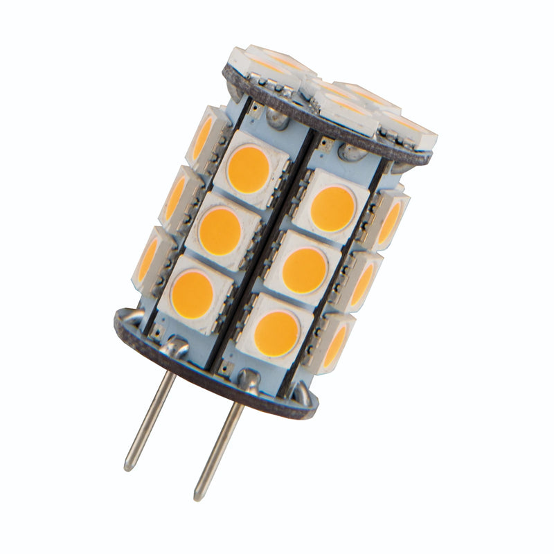 10-30V, 3W, 350lm, GY6.35, 3000K, 19x35mm, LED lamppu