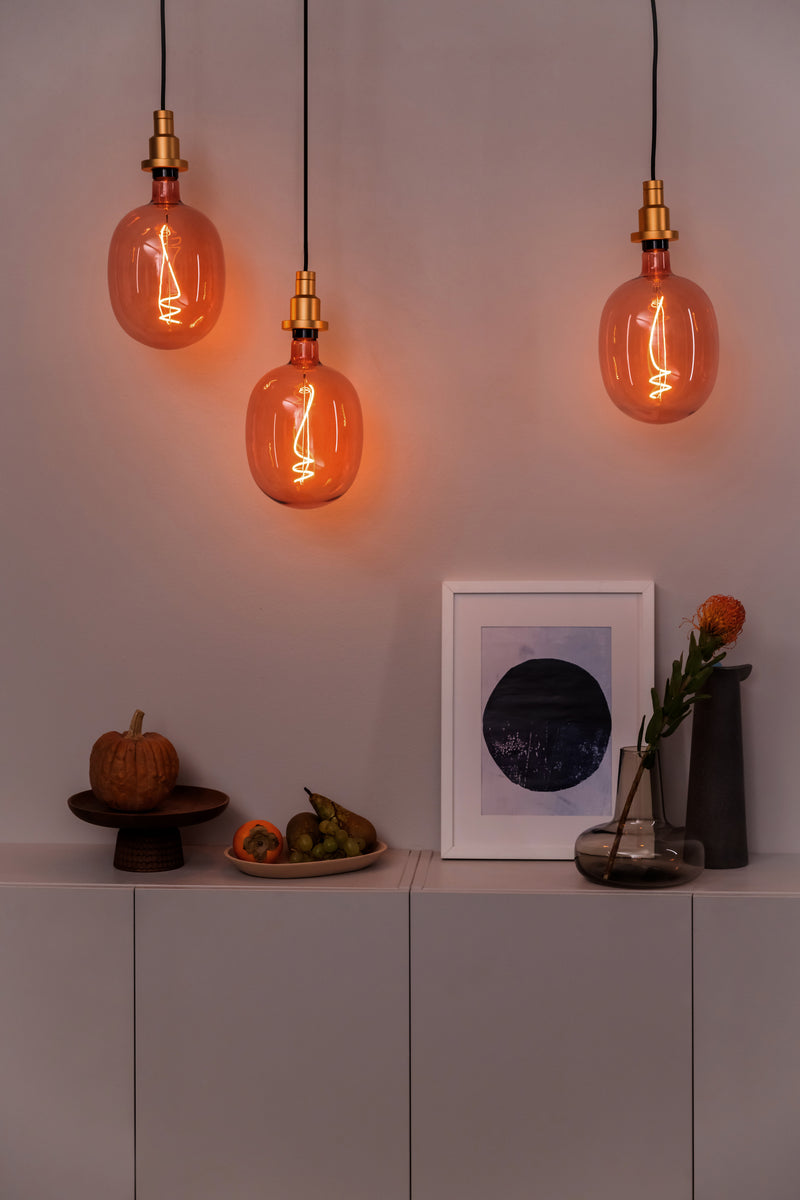 4,5W, 220lm, Vintage 1906 Ballon 15 Filament PINK, 1600K, E27, DIM, 170x270mm, LED Sisustuslamppu Osram