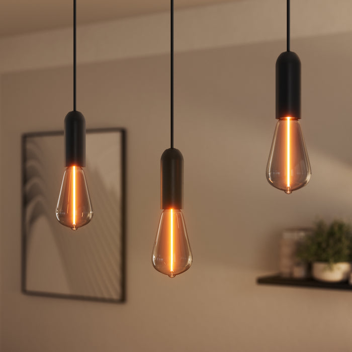 2.2W, 60lm, Vintage 1906 Edison 6 Filament Magnetic SMOKE, 1800K, E27, 64x140mm, LED Sisustuslamppu Osram