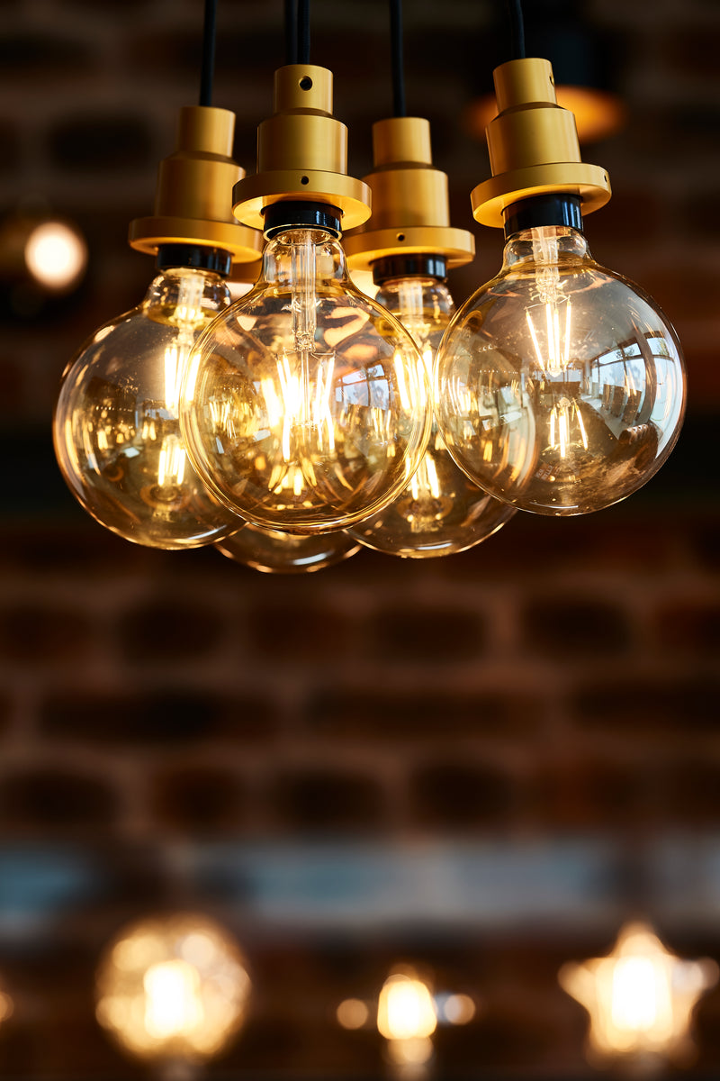 4W,  300lm, Vintage 1906 Big Globe 28 Filament GOLD ,E27, 2000K, 200x290mm, LED Sisustuslamppu Osram