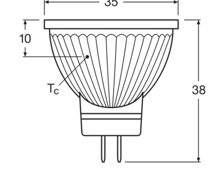 Ledvance Performance MR11 LED-kohdelamppu GU4 2,5W 184lm 4000K 36° – 12 V, 35×38 mm, korvaa 20W