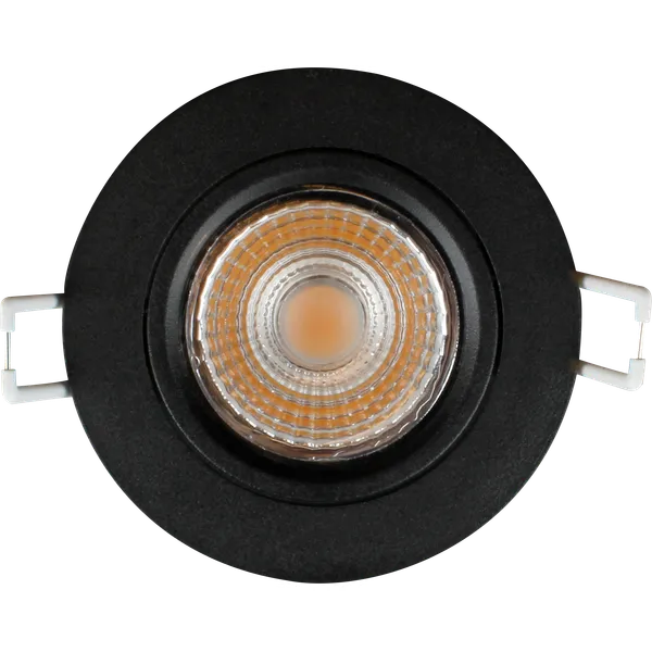 6W, 461lm, Halux LED Slim Downlight, DIM, CCT, 2700/3000K, IP44, IK04, 31x85mm, Black LED Downlight Thorgeon