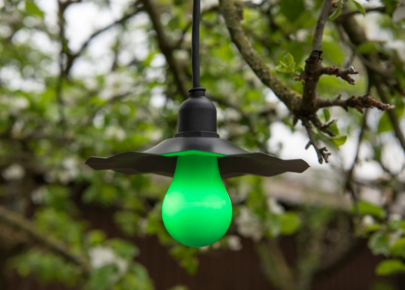 2W, 40lm LED Party Bulb GLS A60, E27 Green LED lamp
