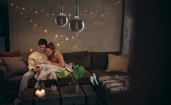 7.5W, 150lm, ToLEDo Retro Vintage Black SylSmart Home G200 DIM, E27, 2000K, 200x286mm, Led Älylamppu Sylvania