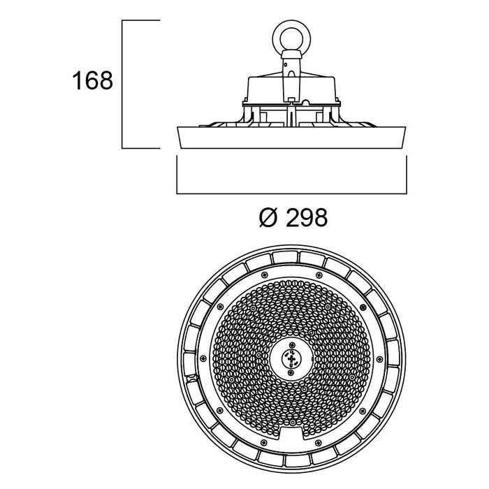 80W, 13000lm, Sylvania Granit, IP65, IK08, 4000K, 298x168mm, LED Teollisuusvalaisin Sylvania