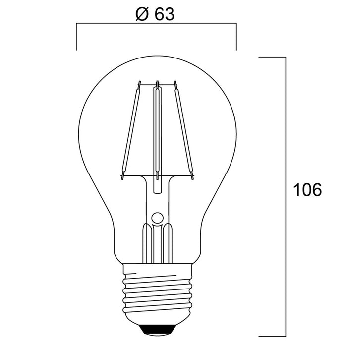 3.5W, ToLEDo Retro Blacklight Blue, E27, 60x106mm, LED Blacklight Lamp Sylvania