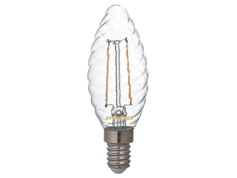 2.5W, 250lm, ToLEDo Retro Kynttilä spiraali, E14, 2700K, 35x97mm, Kirkas Led lamppu Sylvania