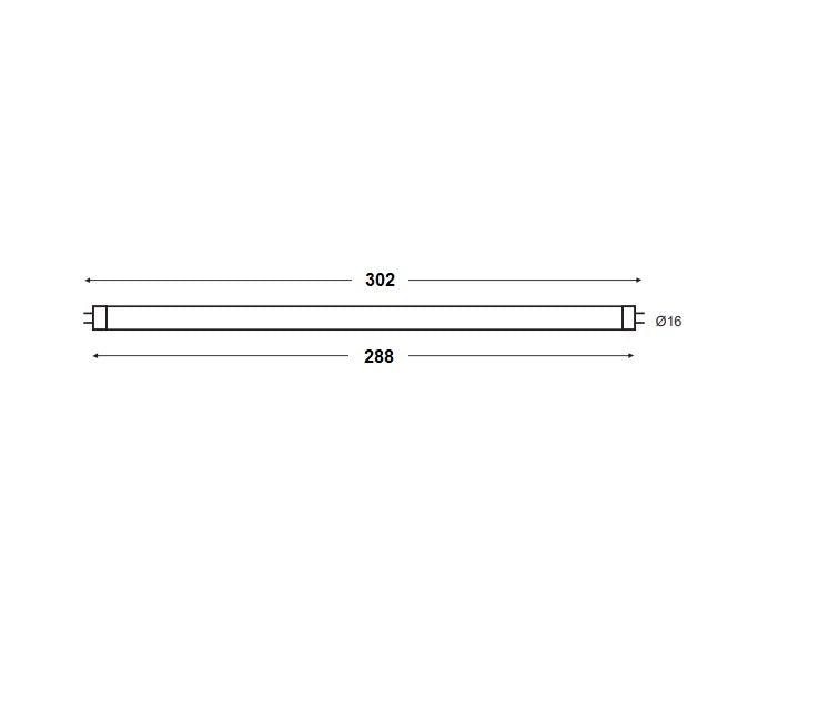 Ecoplus T5 LED-putki HF G5 4W 470lm 4000K – 288 mm, korvaa 8W loisteputken