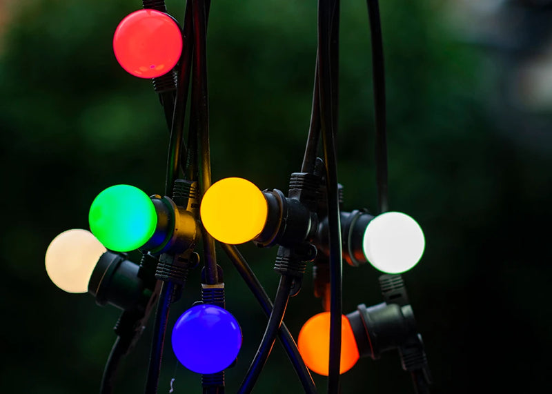 1W, 5lm Party Bulb LED Ball G45, E27 Punainen LED lamppu
