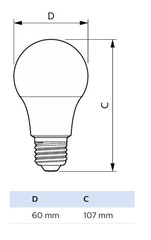 Philips CorePro LED-lamppu E27 8W 806lm 3000K – päärynänmuoto, A60, 12 kpl pakkaus