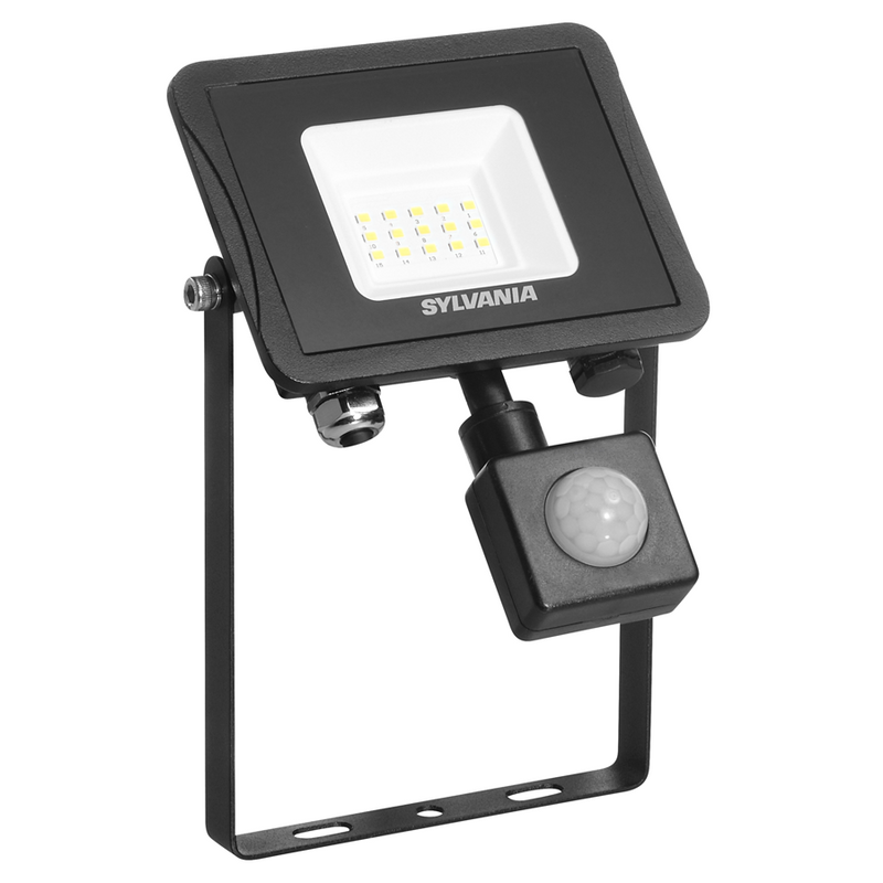 10.5W, 1000lm, Start Flood PIR version IP65, IK05, 4000K, LED spotlight Sylvania