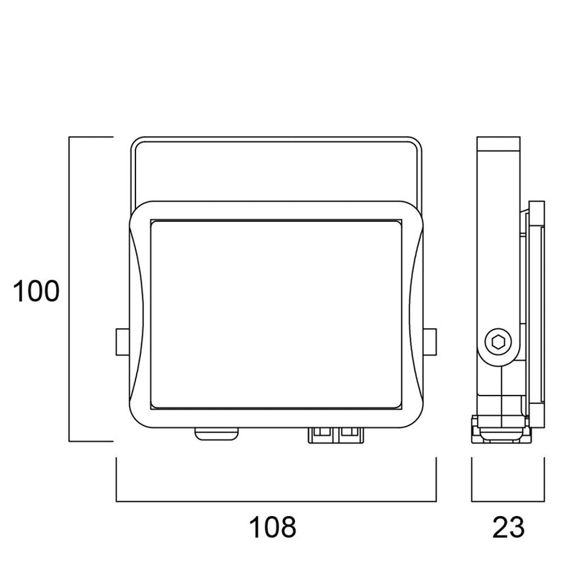 9,5W, 1000lm, START Flood IP65, IK06,  LED valonheitin Sylvania