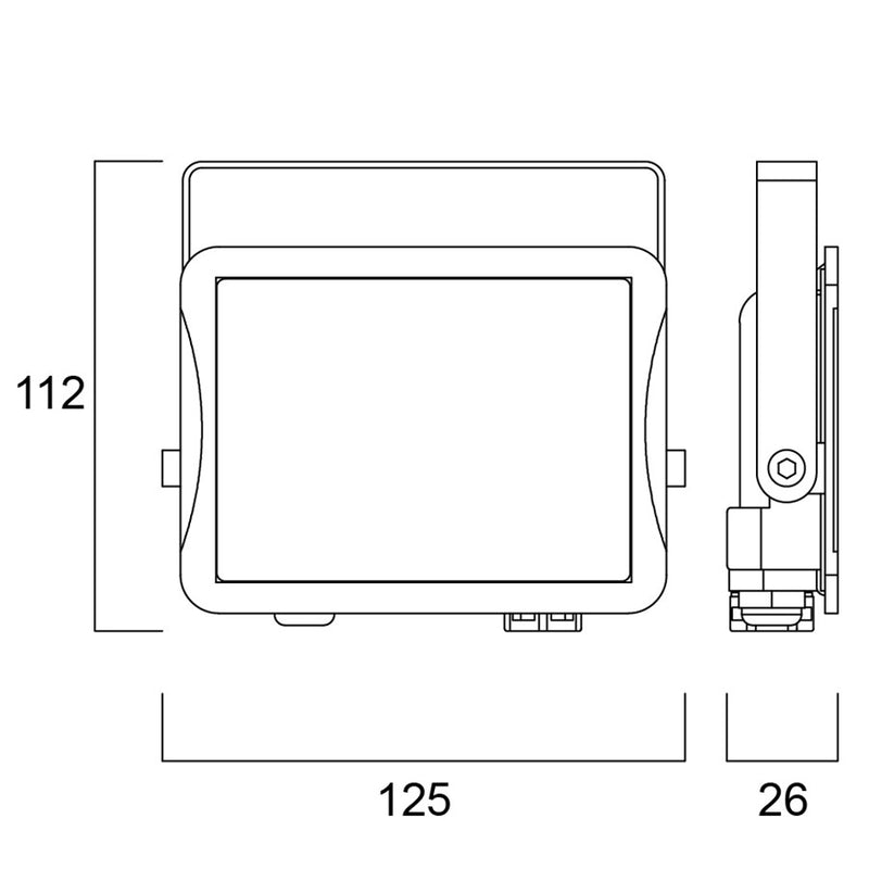 26W, 3000lm, Start Flood IP65, IK06, LED valonheitin Sylvania