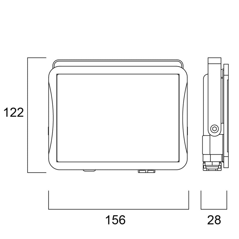 42W, 5000lm, Start Flood IP65, IK06, LED spotlight Sylvania