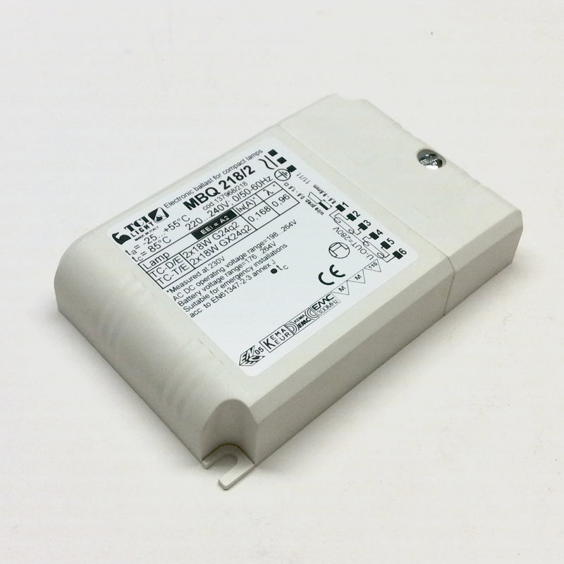 TCI LIGHT MBQ 218/2 220-240V 2x18W G24q-2/GX24q-2 Elektroninen liitäntälaite