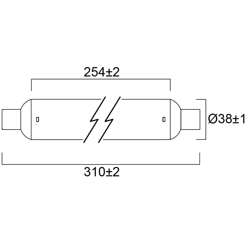 8.5W, 806lm, ToLEDo Striplight, S14s, 2700K, 38x310mm, lineaari Led lamppu Sylvania