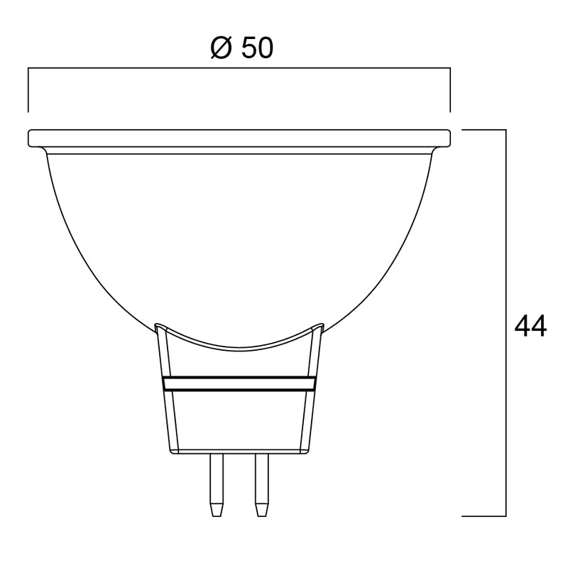 4.6W, 460/480lm, RefLED Superia Retro MR16 36°, 12V, GU5.3, 44x50mm, Led lamppu Sylvania