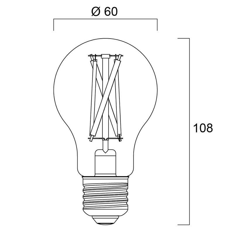7W, 806lm, ToLEDo Retro SylSmart Home GLS TW DIM, E27, 2000-6500K, 60x108mm, Led Älylamppu Sylvania