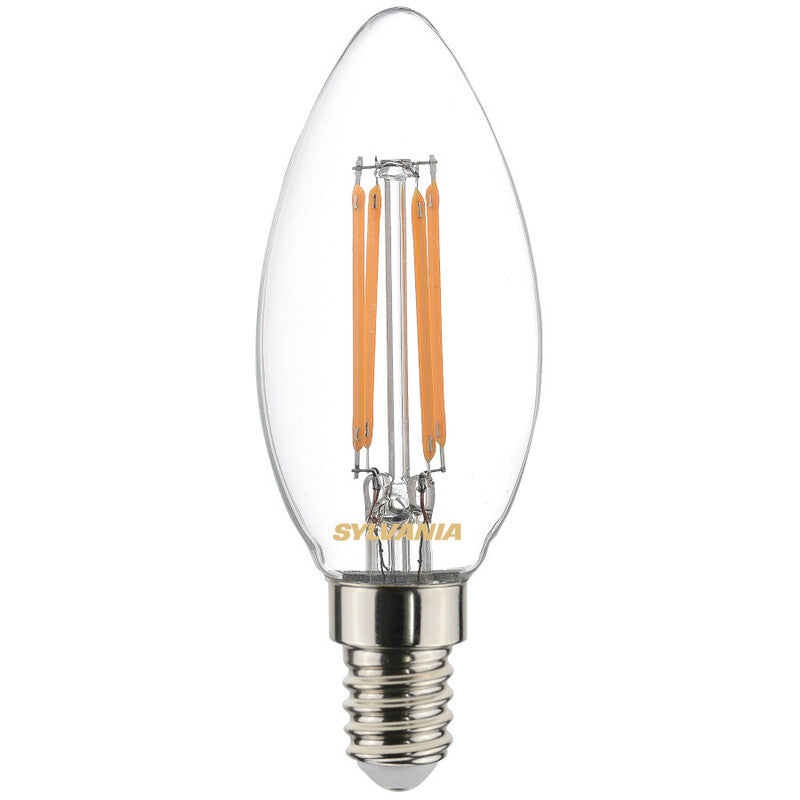 2.3W, 485lm, ToLEDo Platinum Kynttilä, E14, 2700K, 35x97mm, Led lamppu Sylvania