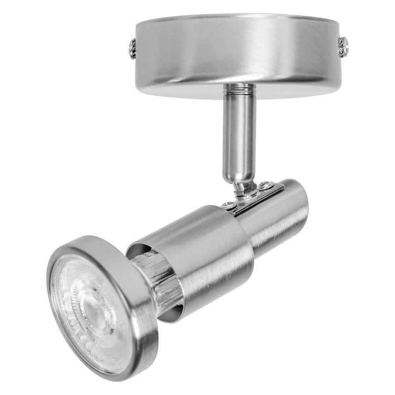 2,6W, 230lm, LED Spot BRUSHED SILVER, GU10, 2700K, IP20, IK03, 80x146mm, LED Kohdevalaisin Osram