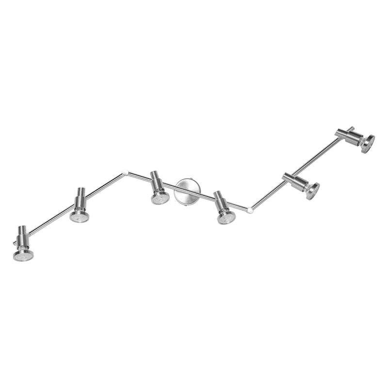 15.6W, 1380lm, LED Spot BRUSHED SILVER, 6XGU10, 2700K, IP20, IK03, 90x1198mm, LED Spotlight Osram